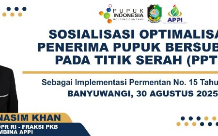 Presiden APPI Kawal Penyaluran Pupuk Bersubsidi di Banyuwangi Agar Tepat Sasaran