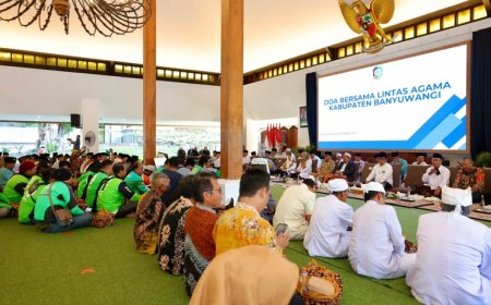 Elemen Masyarakat Banyuwangi Gelar Doa Bersama Lintas Agama