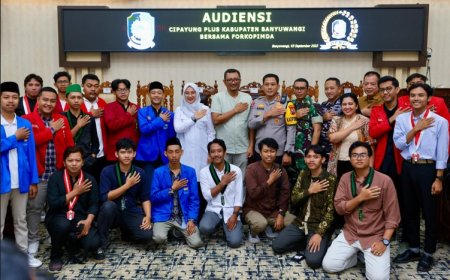 Bersama Jaga Banyuwangi, Aliansi Mahasiswa Cipayung Plus Pilih Jalur Dialog