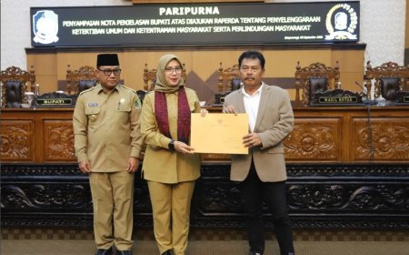 Paripurna DPRD, Bupati Banyuwangi Ipuk Fiestiandani Sampaikan Nota Pengantar Raperda Ketertiban Umum, Ketentraman Masyarakat dan Perlindungan Masyarakat