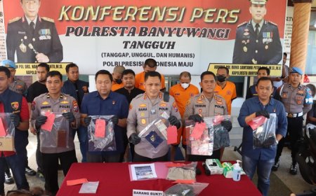 Polresta Banyuwangi Bongkar Sindikat Curanmor, Eksekutor dan Penadah Ditangkap