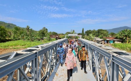 Pengerjaan Jembatan Sungailembu Rampung, Akses Warga Tiga Desa di Kecamatan Pesanggaran Banyuwangi Kembali Normal