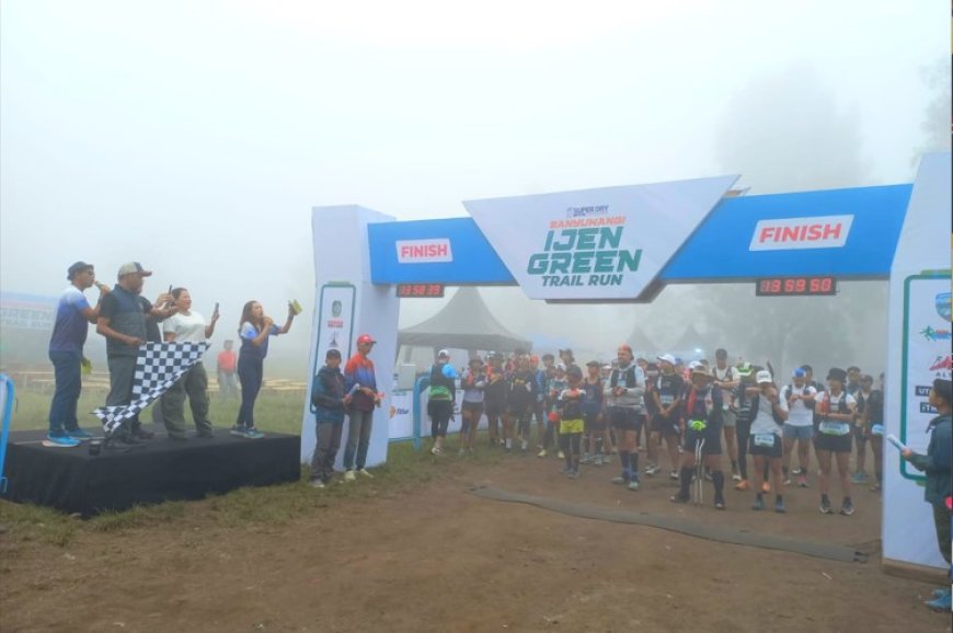 378 Pelari Mancanegara dan Berbagai Kota di Indonesia Ramaikan Ijen Green Trail di Banyuwangi