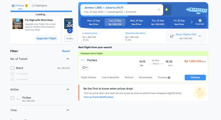 Tak Perlu Datang Ke Bandara, Penerbangan Jember-Jakarta Bisa Dipesan Melalui Platform Tiket Online