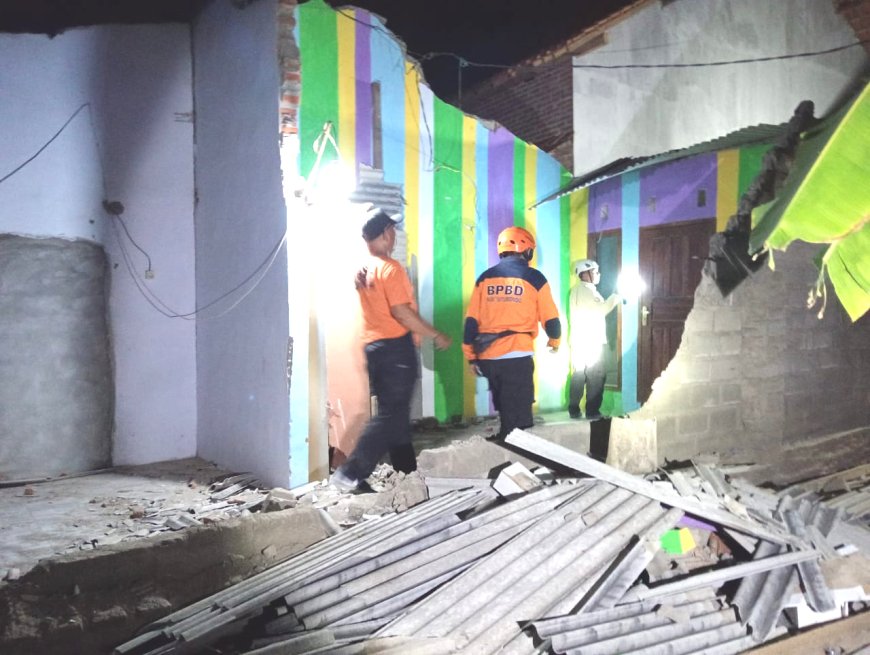 Gempa 5,7 SR Guncang Situbondo, 64 Rumah Warga Rusak