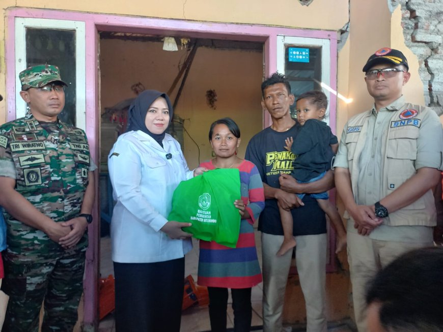 Pemkab Situbondo Salurkan Bantuan Cepat Korban Gempa, Wabup Serahkan Langsung pada Keluarga