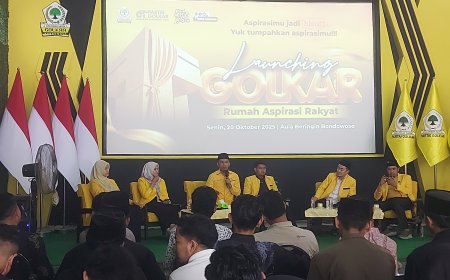 Rumah Aspirasi Golkar Bondowoso Diresmikan, OKP dan Ormas Sampaikan Kritik Pembangunan