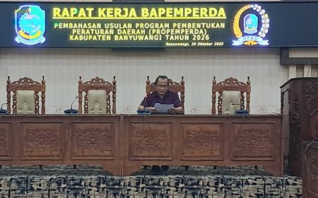 Raker Penyusunan Propemperda Tahun 2026, Bapemperda DPRD Banyuwangi Kaji Judul Raperda Pengelolaan Dana Abadi Daerah Usulan Eksekutif
