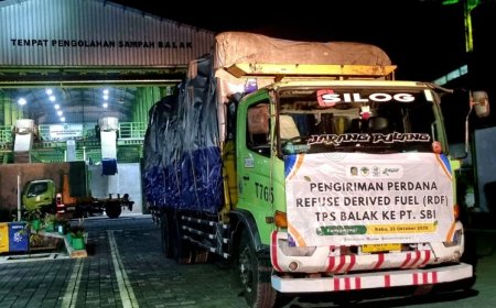 Wujud Nyata Pengelolaan Sampah Sirkular, TPS 3R Desa Balak Kecamatan Songgon Banyuwangi Kirim Perdana 20 Ton Produk RDF