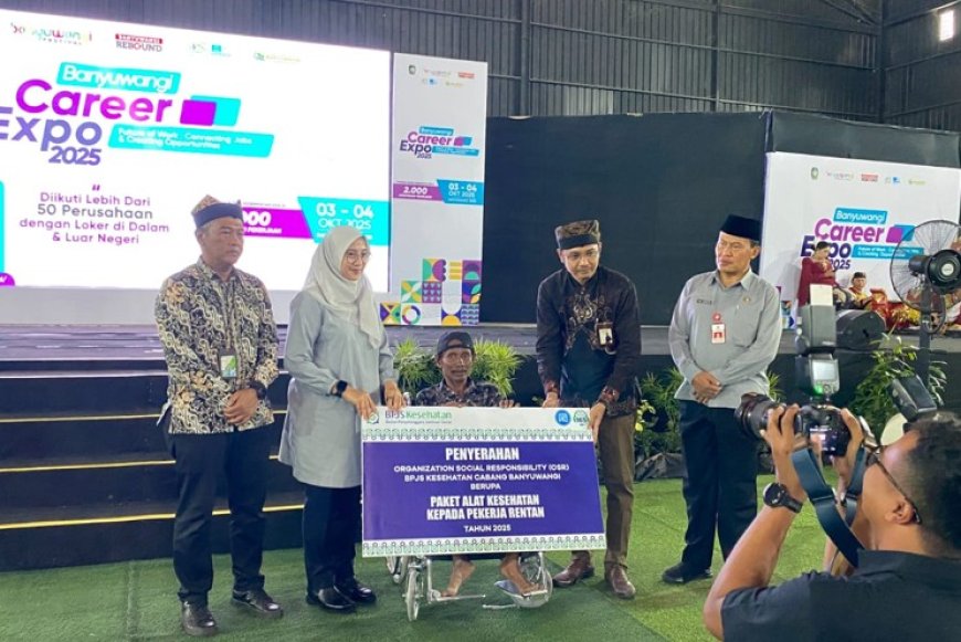 Dukung Kemandirian dan Produktivitas, BPJS Kesehatan Salurkan Bantuan Alat Kesehatan Bagi Pekerja Disabilitas di Banyuwangi