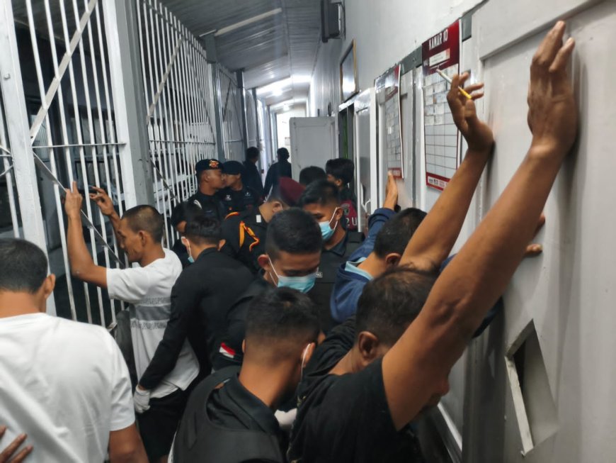 Rutan Padang Panjang Terapkan 13 Akselerasi Imipas Lewat Razia Humanis Bersama Aparat