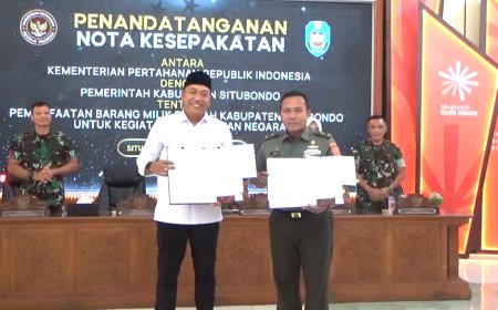 Kemenhan RI dan Pemkab MoU, Sepakati Latihan Gabungan TNI Internasional di Situbondo
