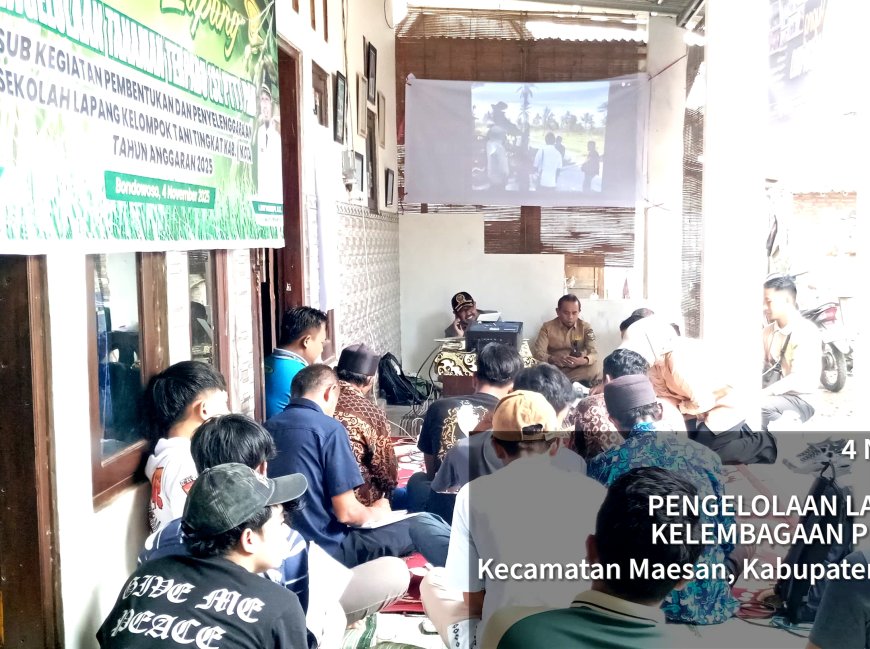 DPKP Bondowoso Latih Pemuda Maesan Jadi Petani Milenial Tangguh dan Inovatif