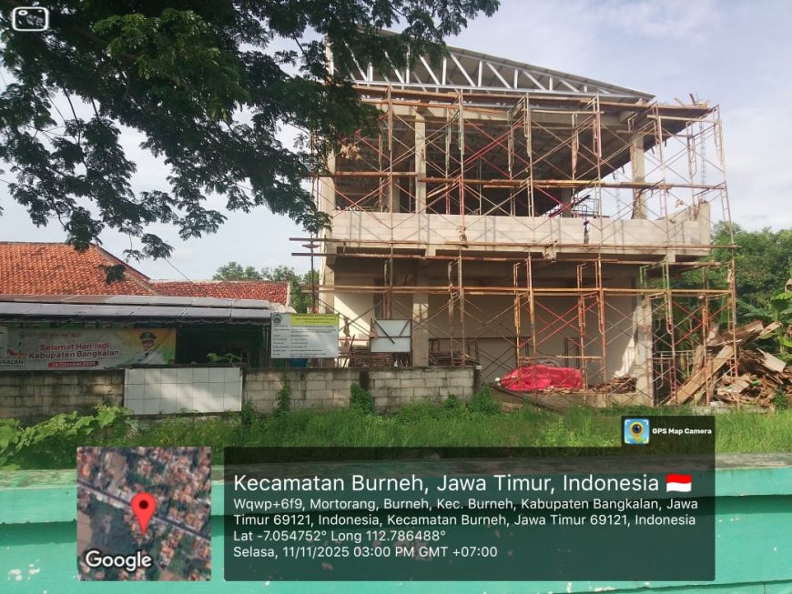 Proyek Renovasi Puskesmas Burneh Baru Capai 50 Persen, Bupati Bangkalan Siap Evaluasi Kontraktor