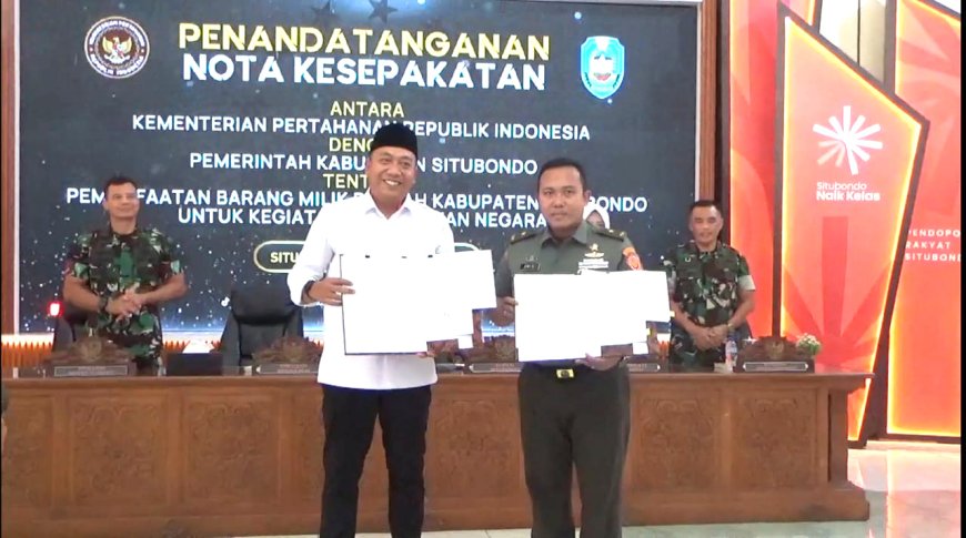Kemenhan RI dan Pemkab MoU, Sepakati Latihan Gabungan TNI Internasional di Situbondo
