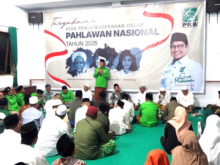 DPC PKB, PCNU dan Gusdurian Bondowoso Tasyakuran Penetapan 3 Tokoh Pahlawan Nasional