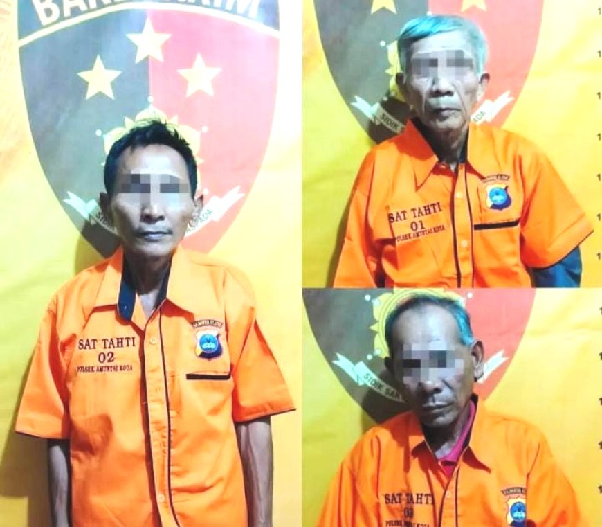 Kepergok Transaksi Togel, Tiga Kakek Diamankan Polisi HSU
