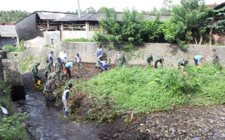 Kepedulian Prajurit terhadap Lingkungan, Kodim 0825 Banyuwangi Gelar Karya Bakti Hari Juang Kartika ke 80