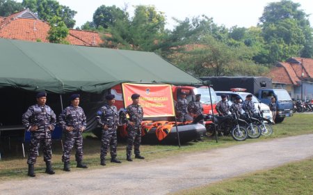 Masuki Musim Rawan Bencana, Lanal Batuporon Bangkalan Siagakan Posko Tanggap Darurat