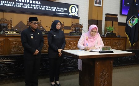 DPRD Banyuwangi Mengesahkan Raperda Inovasi Daerah Menjadi Peraturan Daerah