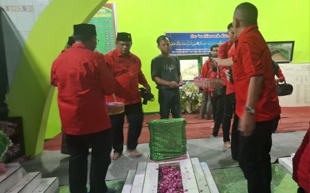 Ziarah ke Makam Ki Ronggo, PDI Perjuangan Bondowoso Teguhkan Spirit Kepeloporan Raden Bagus Asra