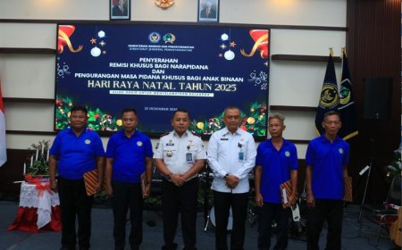 Suka Cita Natal di Balik Jeruji, 4 Warga Binaan Lapas Banyuwangi Dapat Potongan Masa Tahanan