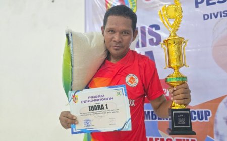 Ghobel Irkham, Sabet Juara 1 Tournament Tenis Meja Kades Lembengan Cup 2025