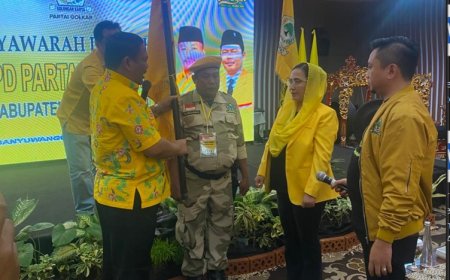 Musda XI Catat Sejarah, Eva Hestiyawati Kader Perempuan Pertama Pimpin Partai Golkar Banyuwangi