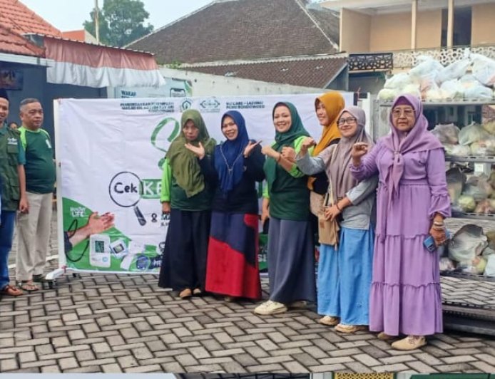 Kolaborasi LAZISNU Bondowoso Hadirkan Sayur  dan Pemeriksaan Kesehatan Gratis