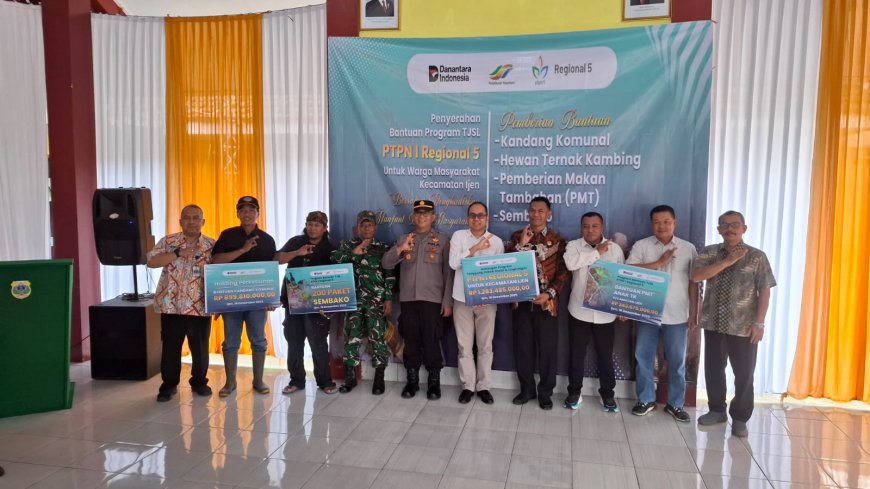Dari Kandang Komunal hingga PMT, Cara PTPN I Bangun Kemandirian Warga Ijen