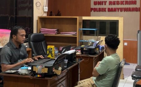 Pemuda asal Sumenep,Madura Gasak Ponsel Penjaga Konter di Banyuwangi