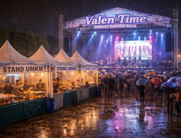Konser Valen Time di Bangkalan Disorot, UMKM Sepi, Panitia Akui Kelalaian Akses