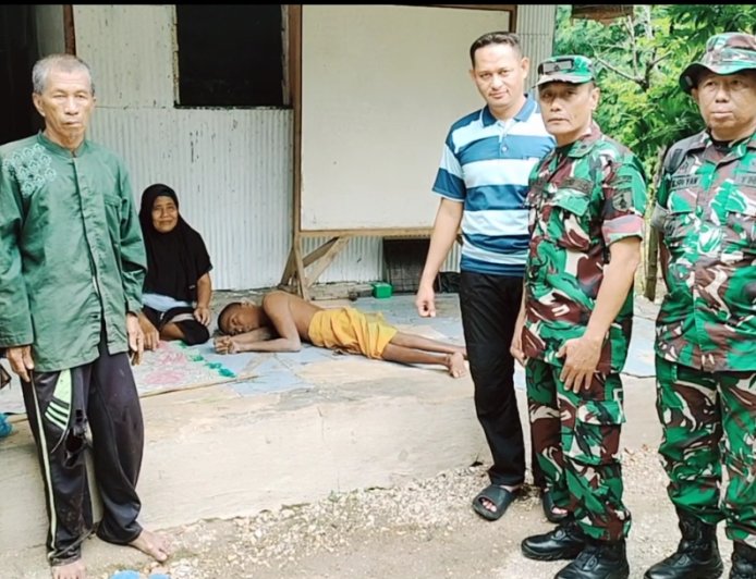 Viral Kondisi Anak Difabel, Dandim 0828 Sampang Turun Beri Bantuan