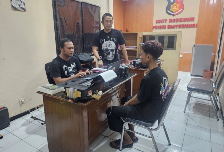 Polisi Tangkap Pencuri Motor miliki Karyawan Cafe di Kawasan Wisata Pantai Boom Marina Banyuwangi