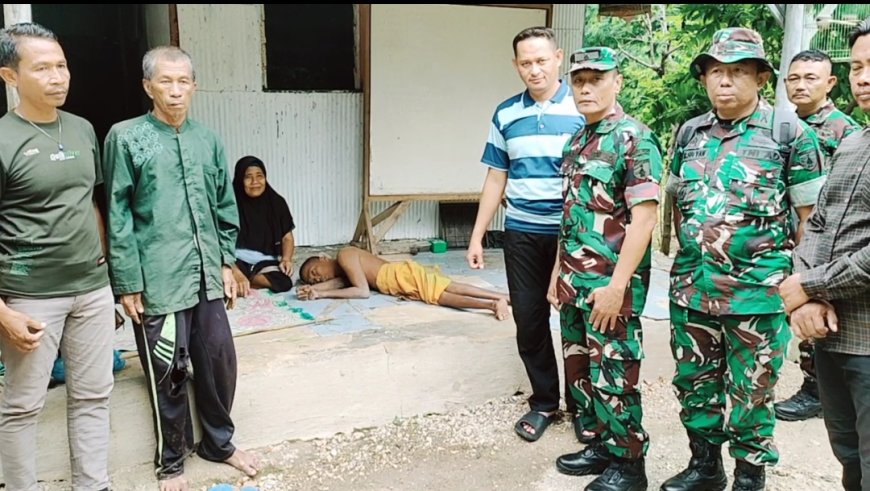 Viral Kondisi Anak Difabel, Dandim 0828 Sampang Turun Beri Bantuan