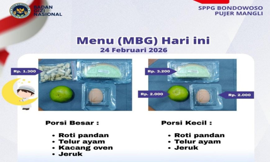 Transparansi Anggaran Menu Kering MBG Ramadhan di Bondowoso, SPPG Mangli Jelaskan Detail AKG