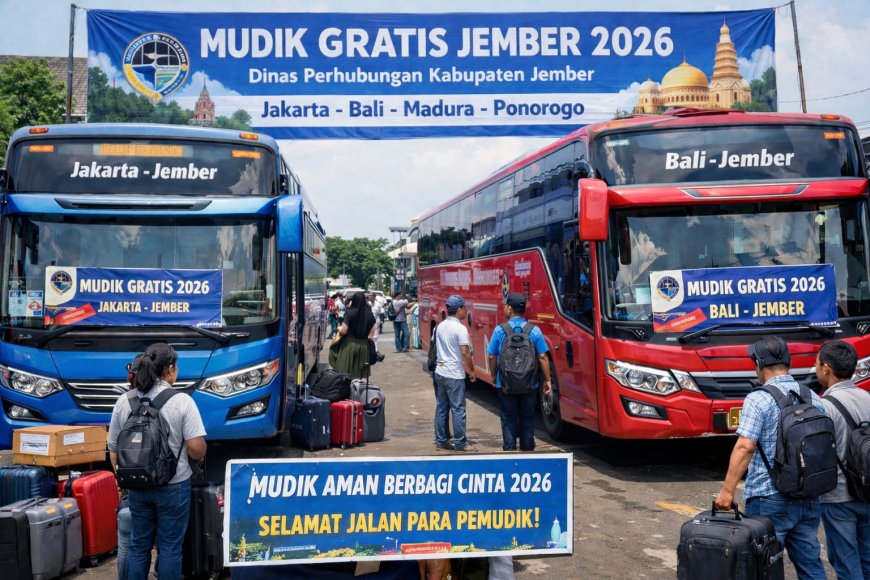Mudik Gratis Jember 2026 Resmi Dibuka, Dishub Sediakan Bus dari Jakarta hingga Ponorogo
