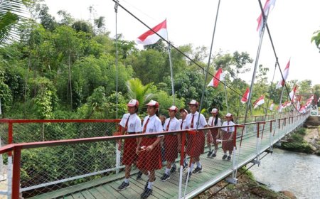 Dandim 0825 Banyuwangi Resmikan Jembatan Perintis Garuda, Permudah Akses Warga di Dua Desa