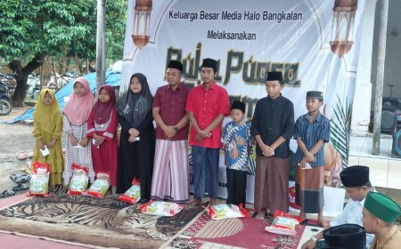 Aksi Sosial Ramadan, Media Halo Bangkalan Gelar Santunan Anak Yatim dan Buka Bersama