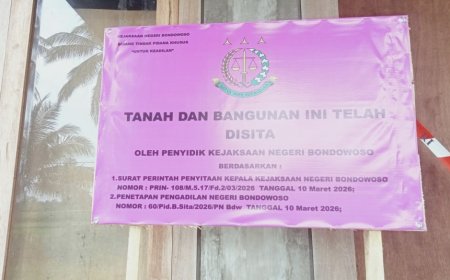 Kejari Bondowoso Fokus Pulihkan Kerugian Negara, Aset Rumah di Padasan Disita