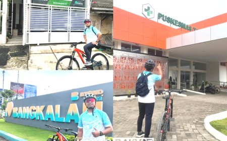 Gowes 57 Km, Kepala Puskesmas Bangkalan Tunjukkan Gaya Hidup Sehat