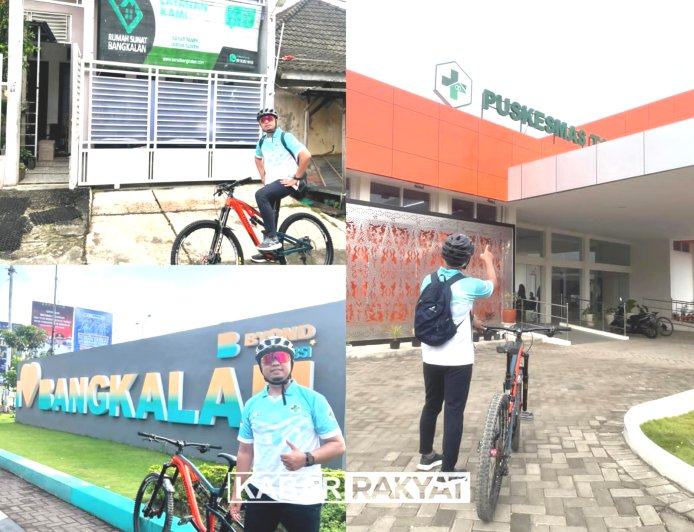 Gowes 57 Km, Kepala Puskesmas Bangkalan Tunjukkan Gaya Hidup Sehat