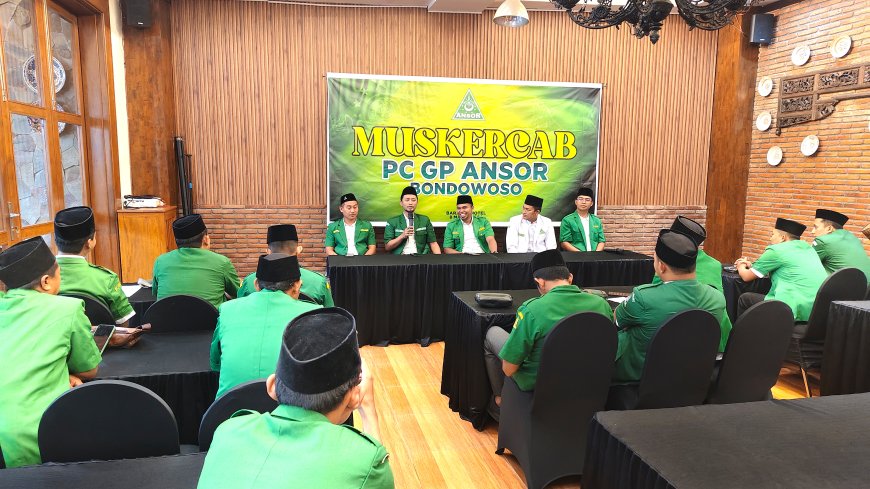 Ansor Bondowoso Gelar Muskercab I, PW Jatim Ingatkan soal Kemandirian Ekonomi dan Ancaman Ideologi