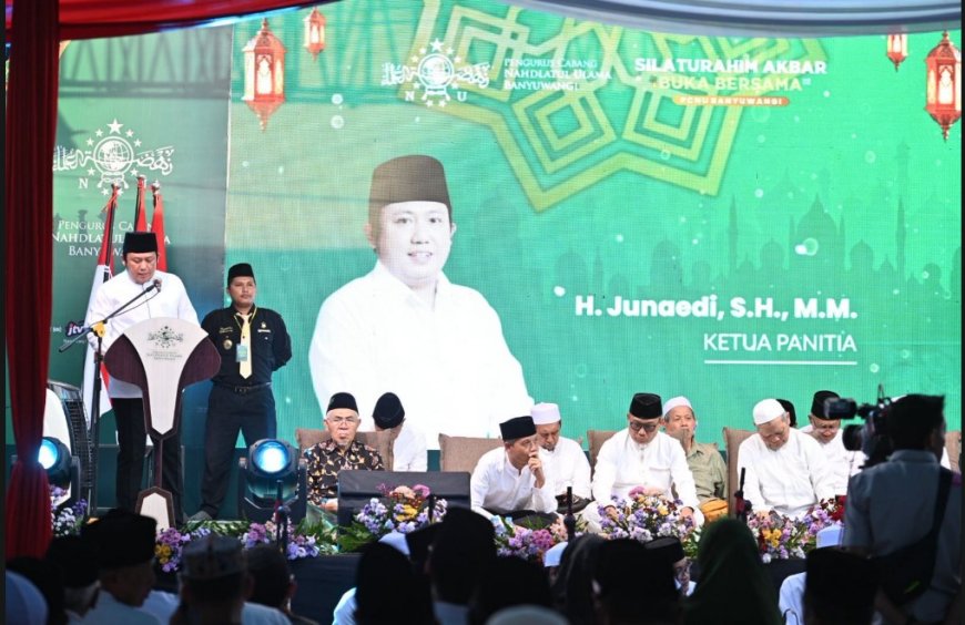 Suasana Penuh Kekeluargaan Warnai Acara Silaturahmi Akbar dan Buka Bersama PCNU Banyuwangi