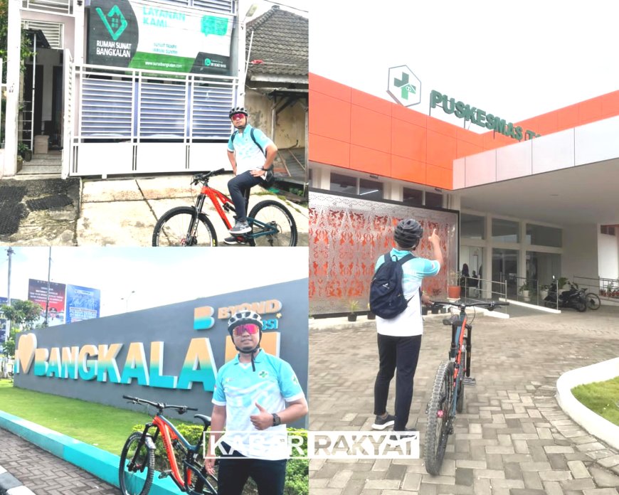 Gowes 57 Km, Kepala Puskesmas Bangkalan Tunjukkan Gaya Hidup Sehat