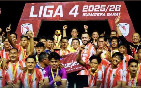 PSP Padang Juara Liga 4 Sumbar Usai Final Dramatis