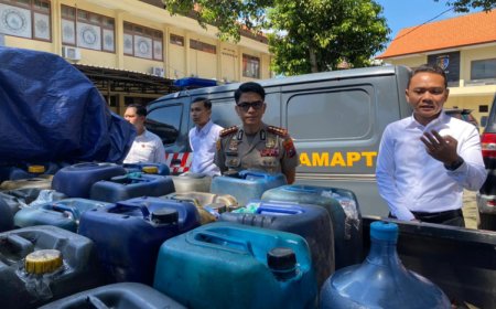 Satreskrim Polresta Banyuwangi Ungkap Dugaan Penyalagunaan BBM Subsidi, Amankan Tujuh Orang Tersangka
