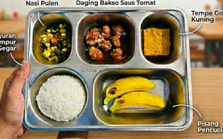 Menginspirasi Masakan Hotel Bintang Lima Bali, Menu Spesial SPPG Padasan Bondowoso Bikin Siswa Lahap Makan