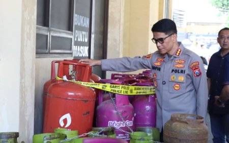 Polresta Banyuwangi Ungkap Kasus Penyalagunaan LPG Subsidi.Kerugian Negara Capai Rp.543 Juta