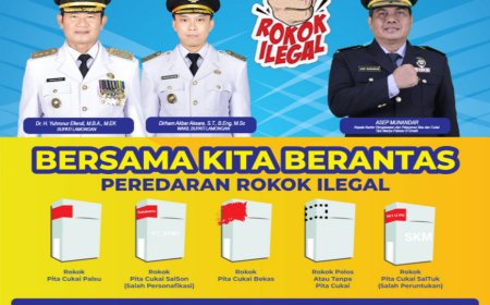 Bersama Kita Berantas Rokok Ilegal di Lamongan